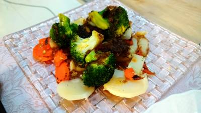 蒸し茹で野菜のサラダ