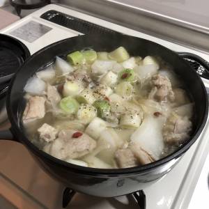 たたき大根のサムゲタン風鍋