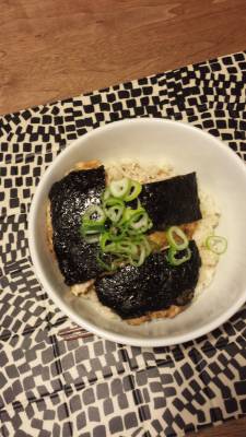 豆腐のかば焼き丼