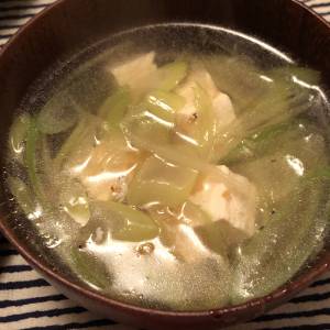 ねぎとじゃこのスープ