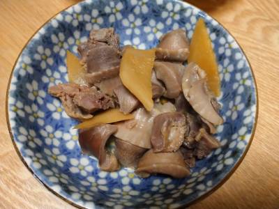 砂肝のしょうが煮