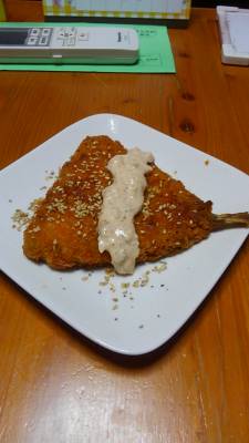 あじフライ コチュタルソース