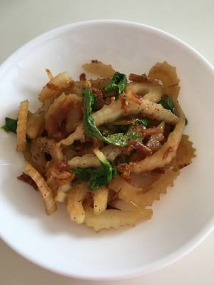 セロリと桜えびのきんぴら風