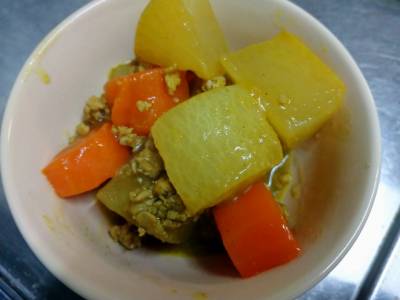 大根の和風カレー炒め煮