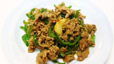 豚肉とピーマンのガーリックソテー