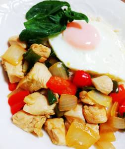 たっぷりバジルのガパオライス