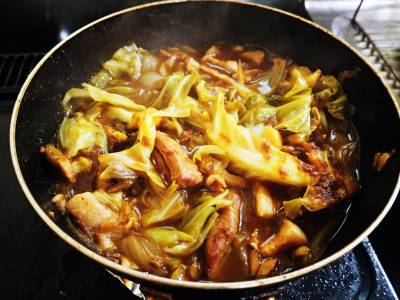 キャベツのカレー煮