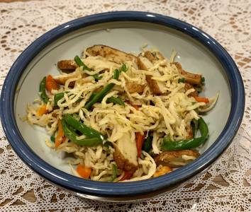 切り干し大根のガーリック塩炒め