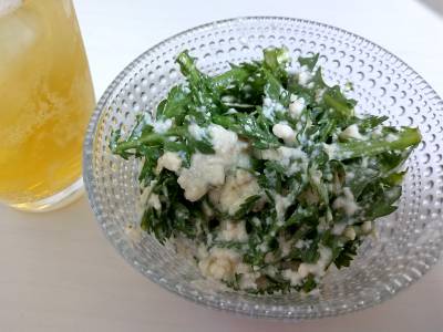 春菊の中華風白あえ