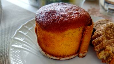 グレープフルーツとミントのケーキ