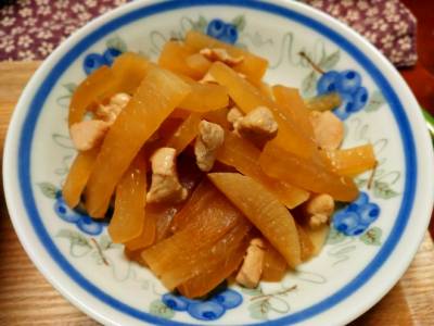 鶏そぼろと大根のさんしょう煮