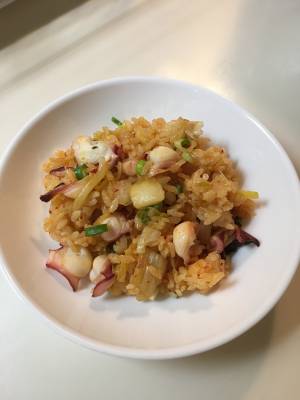 たことキムチのチャーハン