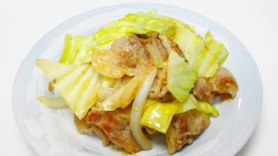 キャベツと豚肉のみそ炒め