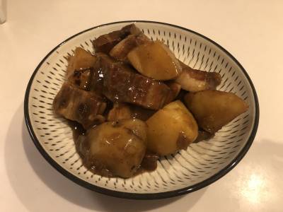豚の角煮 肉じゃが風