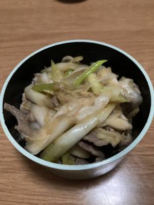 豚肉のねぎしょうが焼き