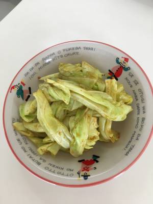キャベツのカレー炒め