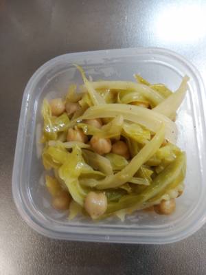 キャベツと大豆のビネガー煮