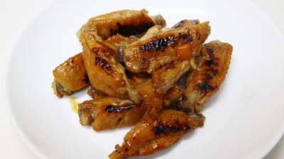 鶏手羽先のマーマレード焼き