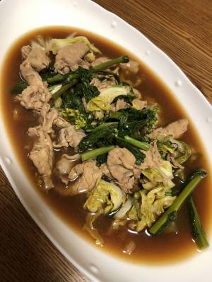 春キャベツの豚しゃぶ煮