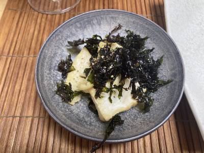 揚げたけのこの岩のりがらめ