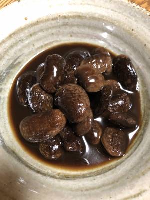 紫花豆の煮物