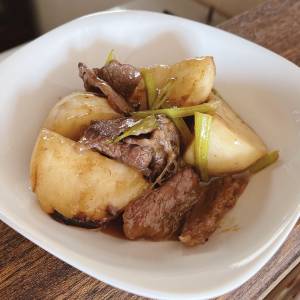 かぶと牛肉のソテー