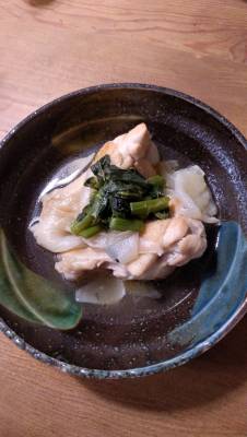 トロっと新たまと手羽元のツヤツヤ煮