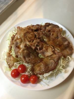 せん切り春キャベツのポークジンジャー