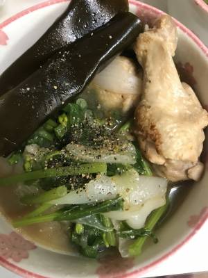 トロっと新たまと手羽元のツヤツヤ煮