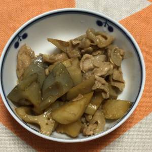 豚肉とれんこんの炒め煮