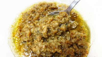 かきときのこのクリームソース