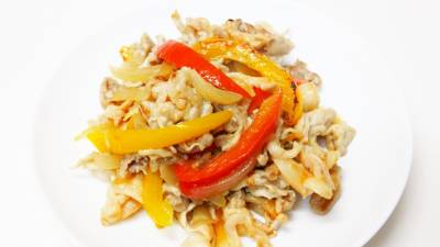 豚こまのピクルス炒め