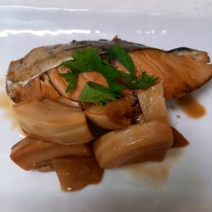 たけのことさわらの煮物