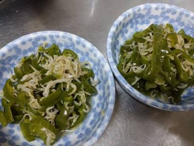 じゃこピーマン