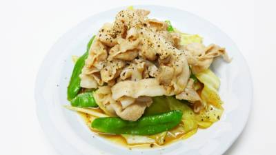 春キャベツの豚しゃぶ煮