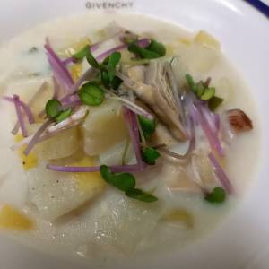 かきとねぎのチャウダー