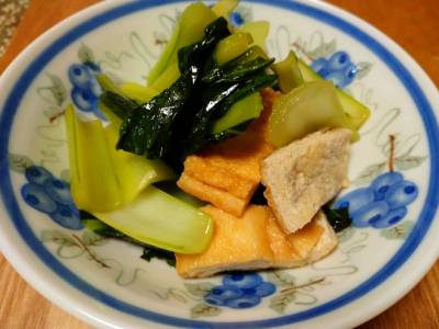 小松菜と油揚げのサッと煮びたし