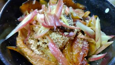 豚肉となすの甘辛炒め