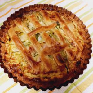 ねぎとハムのキッシュ