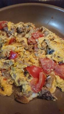 さば缶とトマトの中華炒め