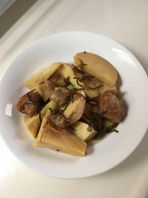 たけのこの梅昆布煮