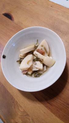 たけのこの梅昆布煮