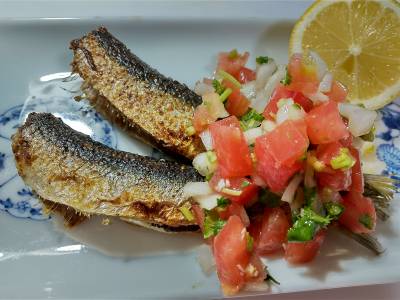 いわしの塩焼き フレッシュサルサ