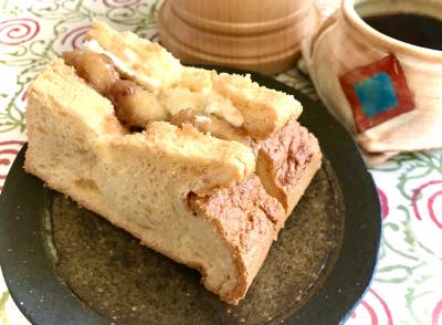 キャラメルバナナのシフォンサンド