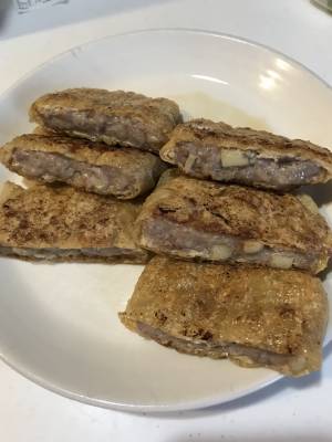 肉詰めいなり焼き