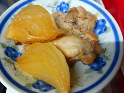 トロっと新たまと手羽元のツヤツヤ煮