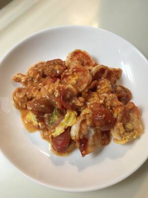 トマトえびたま