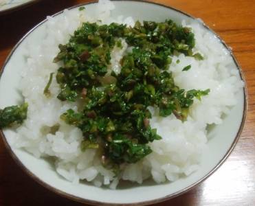 クレソンご飯