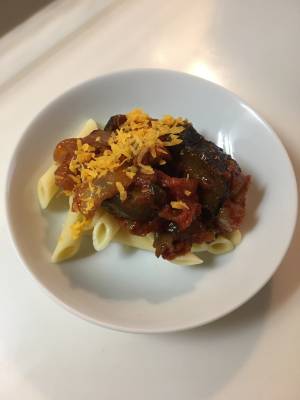 ラタトゥイユの冷製パスタ