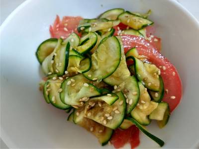 ズッキーニとトマトのあえ物